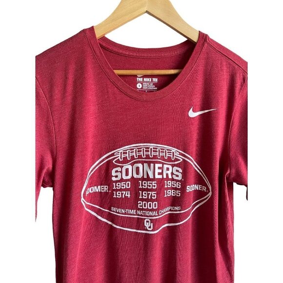 Nike The Nike Tee Sooners Seven-Time National Champions T-Shirt Men's Size Small - Picture 3 of 5